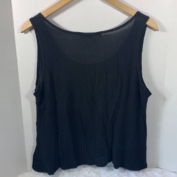 Foreign Exchange Black/Gold/White Elephant Crop Top Sz S, Cotton - Picture 3 of 4